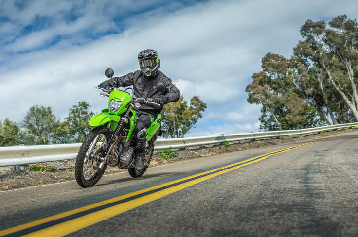 the KLX230 showed in-gear acceleration figures that were quicker than even the KTM 250 Duke Kawasaki KLX230 on the road